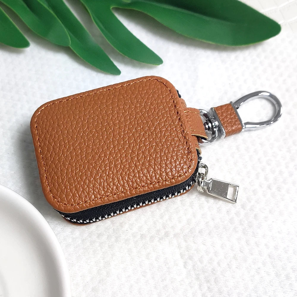 For AirPods Pro3 Leather zipper bag AirPods 4/Pro/Pro2 Universal zipper bag 2.6 inches long ×2 inches wide ×0.9 inches high
