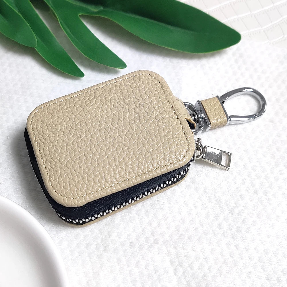 For AirPods Pro3 Leather zipper bag AirPods 4/Pro/Pro2 Universal zipper bag 2.6 inches long ×2 inches wide ×0.9 inches high