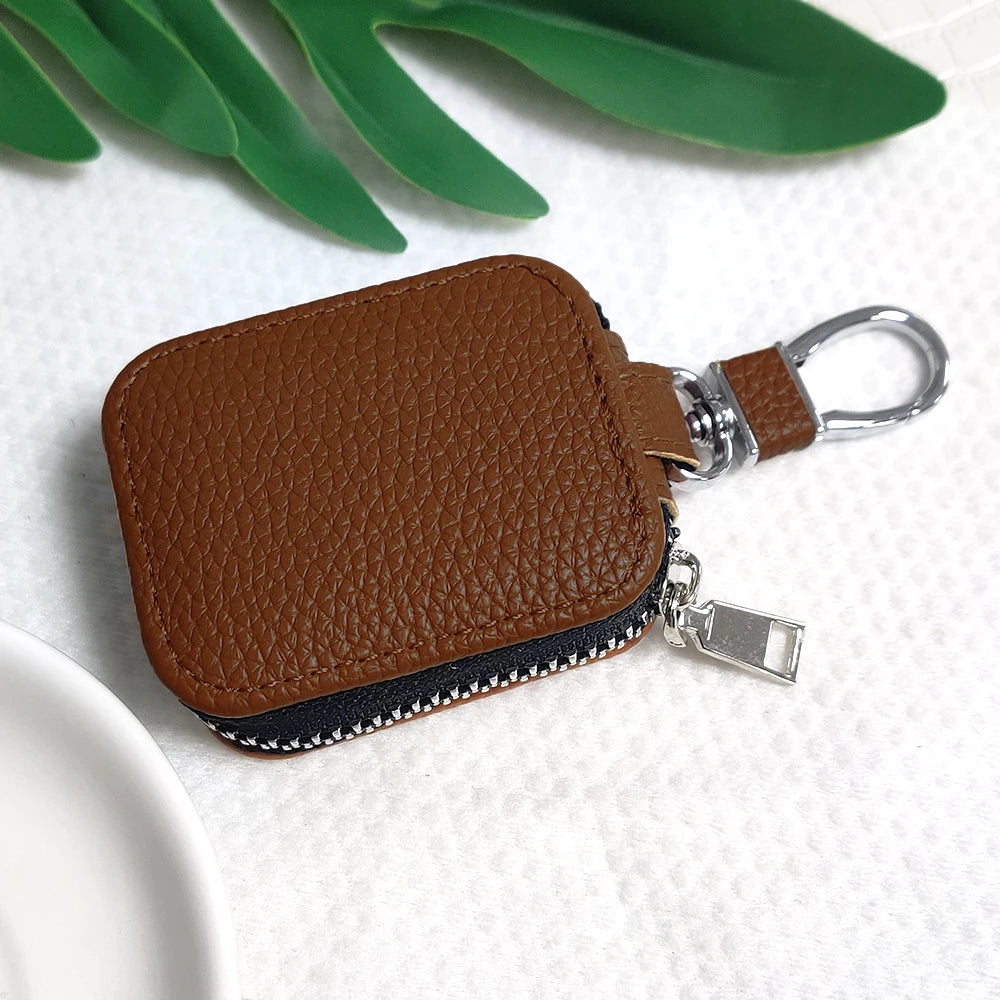 For AirPods Pro3 Leather zipper bag AirPods 4/Pro/Pro2 Universal zipper bag 2.6 inches long ×2 inches wide ×0.9 inches high