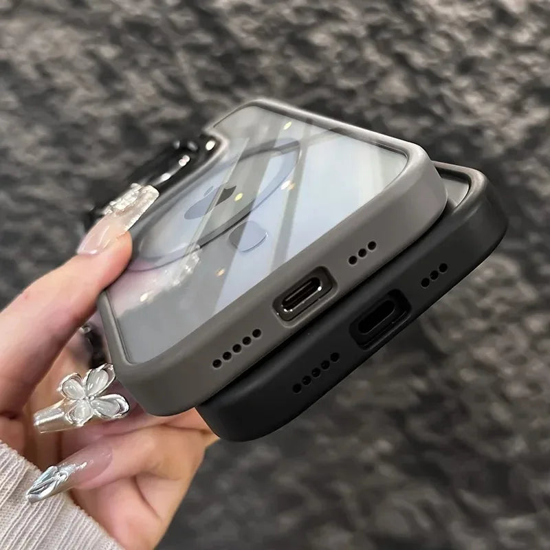 AegisShield MagSafe Case with Integrated Stand & Glass Lens Protector