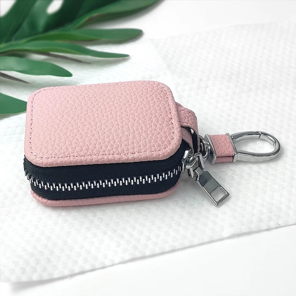 For AirPods Pro3 Leather zipper bag AirPods 4/Pro/Pro2 Universal zipper bag 2.6 inches long ×2 inches wide ×0.9 inches high